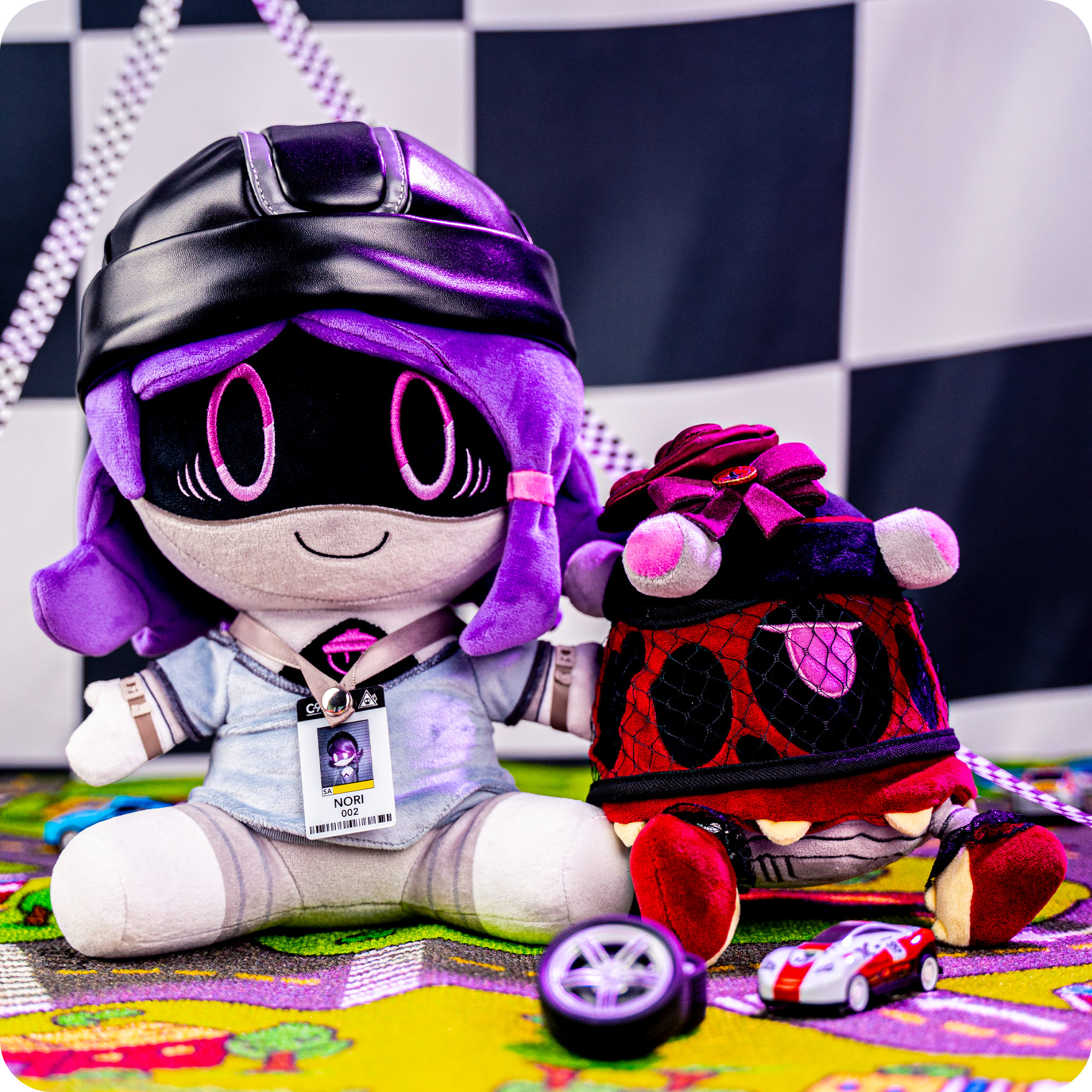 Nori and Heart Plushes