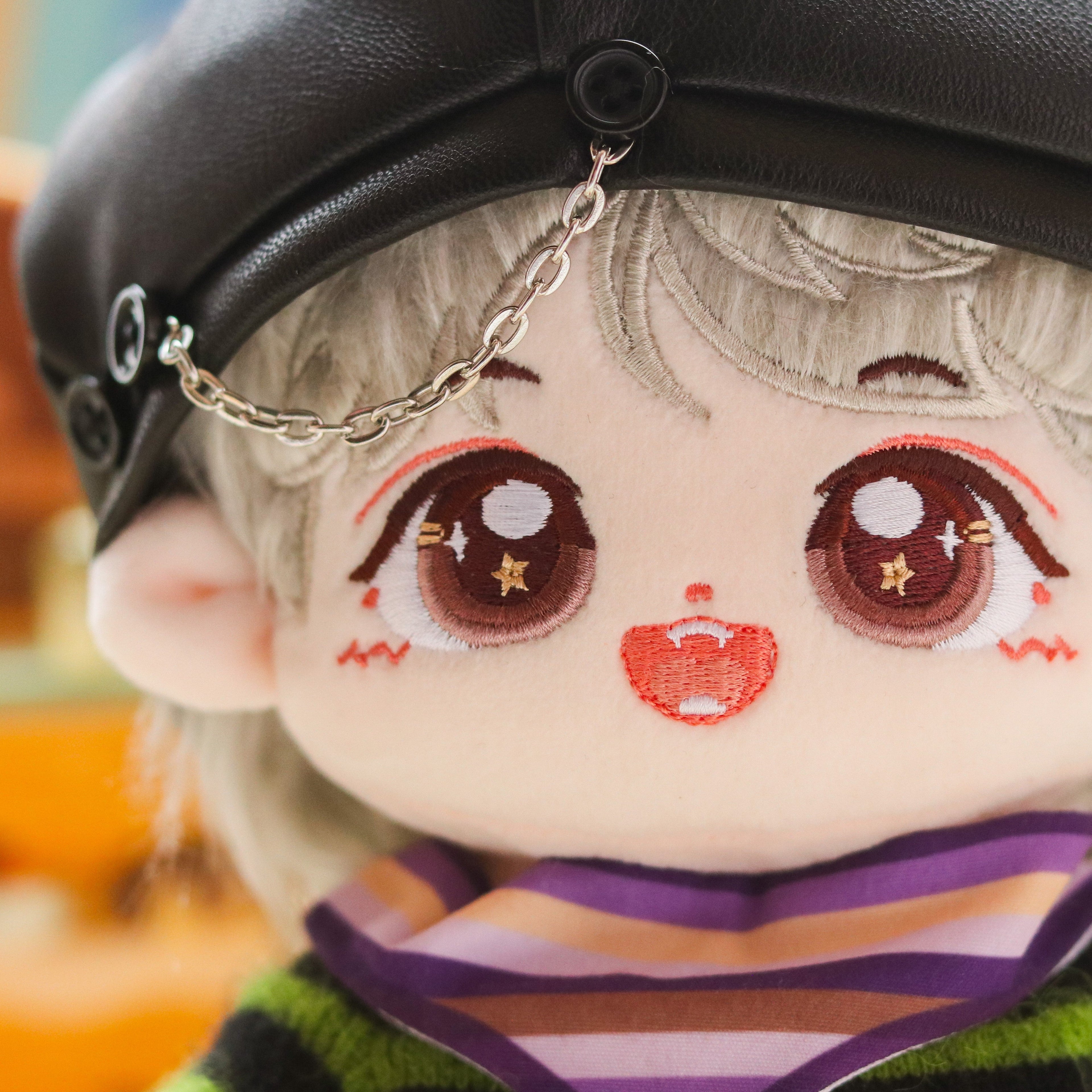 Plushie Accessories - Leather Beret + Scarf Set