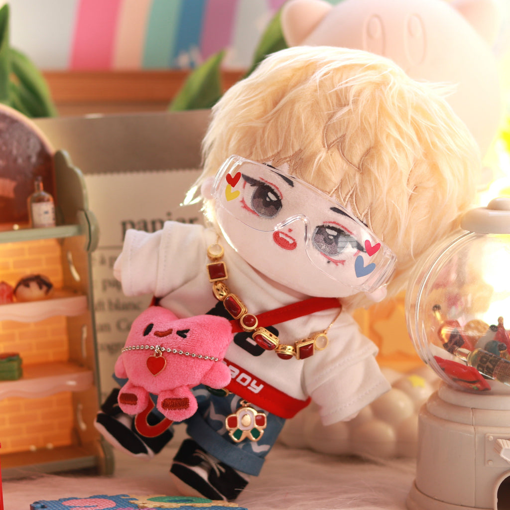 Plushie Accessories - Heart Plushie + Glasses Set