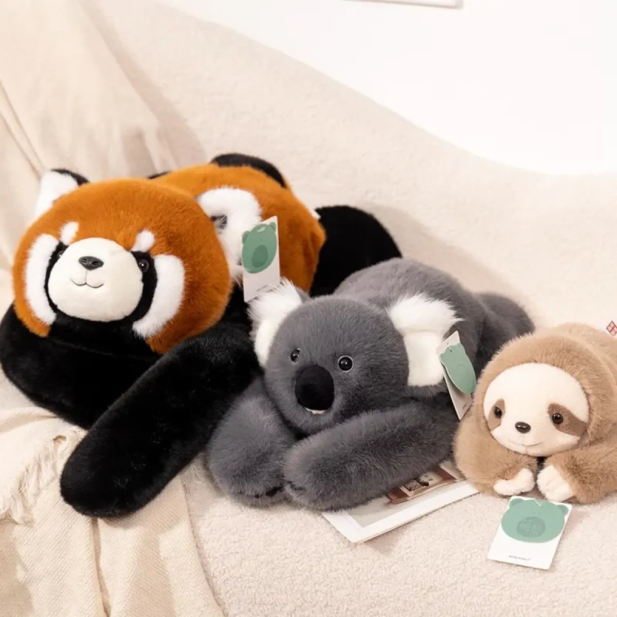Kawaii Forest Animal Plush Pillow – 30-65cm