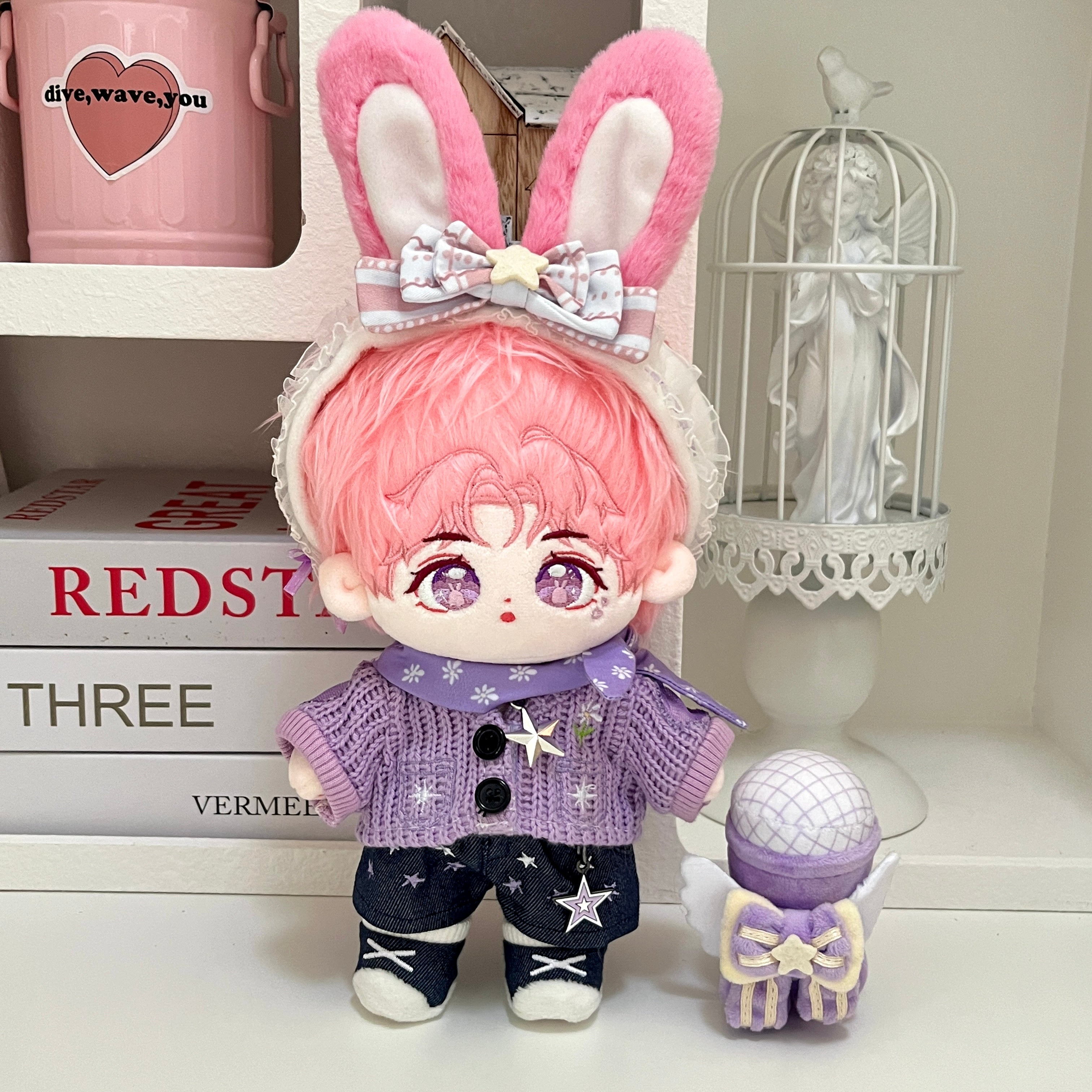 Plushie Accessories - Bunny Ear Headband + Necklace Set