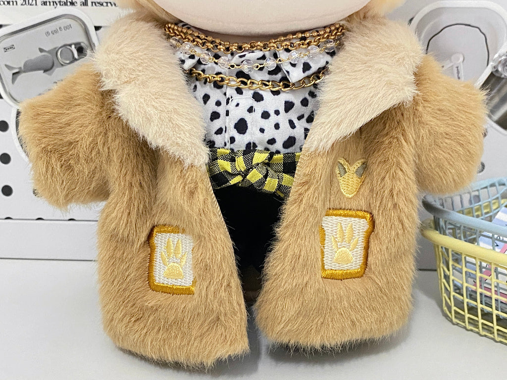 Plushie Accessories - Fox Ear Headband + Fur Coat + Sunglasses Set